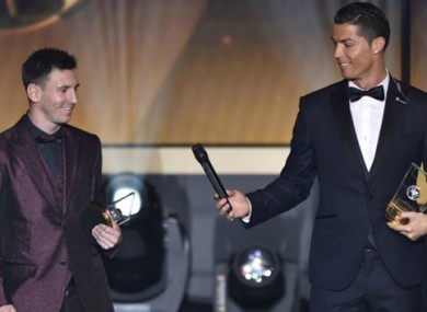 Lionel Messi and Cristiano Ronaldo are nominated, believe it or not.