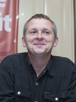 Richard Boyd Barrett at the launch of the group's alliance last month.