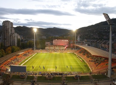 Zenica's Bilino Polje, where the first leg will be played on 13 November.