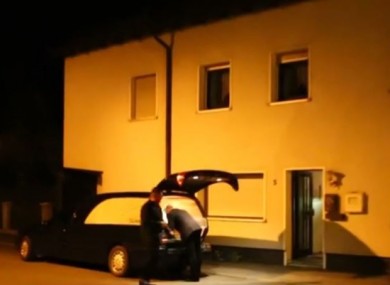 The scene in Wallenfels, Germany.