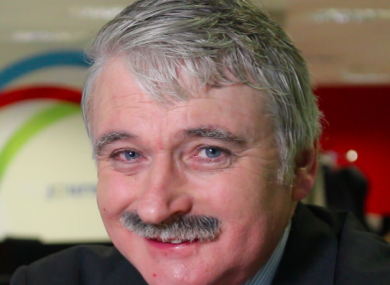Willie O'Dea in TheJournal.ie headquarters today