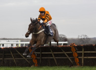Thistlecrack clears the last before running on to victory under Tom Scudamore.