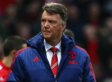 Under pressure: LVG admits he fears the sack.
