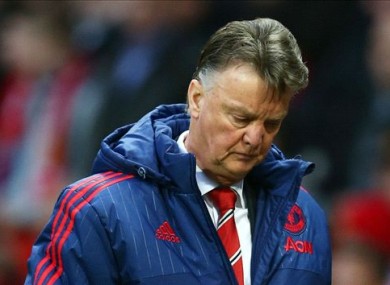 Louis van Gaal says his side lacked confidence today.