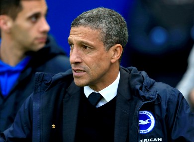 Hughton's side were dumped out of the cup.