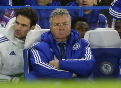 Hiddink led Chelsea on a four-match unbeaten run in all competitions.
