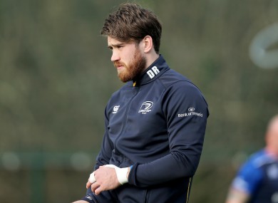 Ryan in training this week.