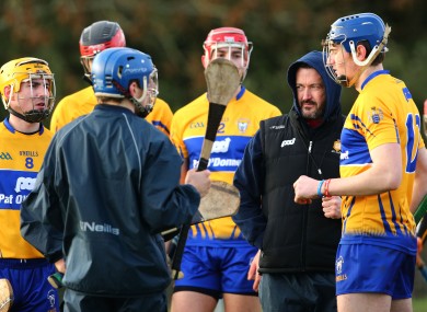 New Clare selector Donal Og Cusack with the Banner players.