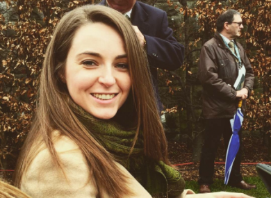 Sarah Connolly at the wreath-laying ceremony in the Garden of Remembrance on Saturday.