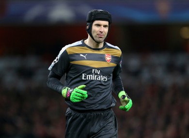 Petr Cech will miss this weekend's game against Spurs.