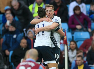 Kane celebrates the game's opening goal.