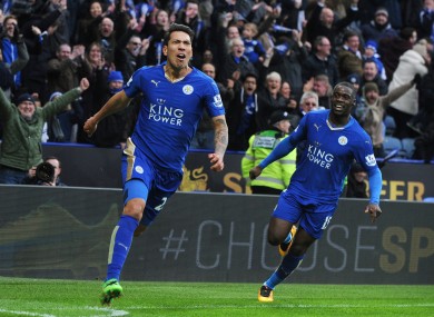 Leicester currently hold a five-point lead at the top of the Premier League.