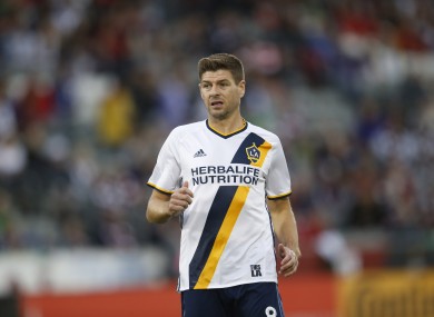 Gerrard in action for LA Galaxy last weekend.