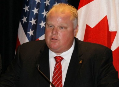 Rob Ford, pictured in 2012.