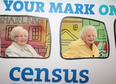 Teresa Moran 100 and Dorothea Findlater 106 launching Census 2016 las month.