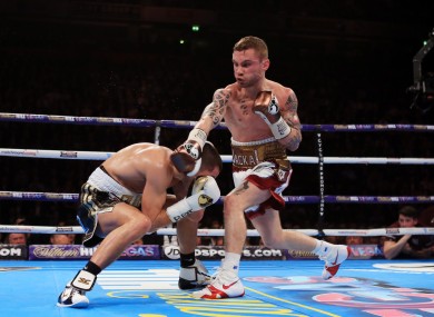 Frampton beat Quigg to win the WBA title in February.