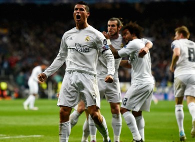 Real Madrid's Cristiano Ronaldo