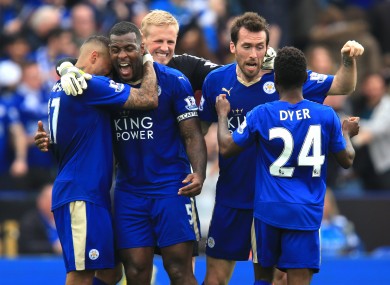 Leicester need just three more points to win the Premier League.