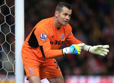 Shay Given made his Premier League debut for Stoke on Monday night.