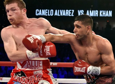 Saul Alvarez and Amir Khan