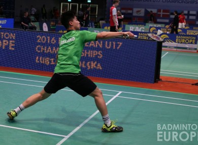Nhat Nguyen on his way to winning European gold for Ireland.