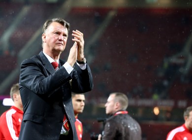 Van Gaal was booed by some sections of Old Trafford last night.