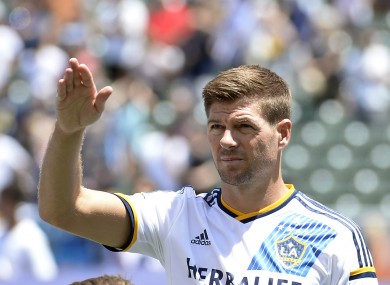 LA Galaxy midfielder Gerrard.