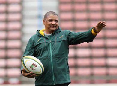 South Africa coach Allister Coetzee.