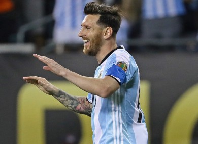 Argentina star Lionel Messi