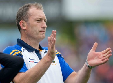 Tipperary minor hurling manager Liam Cahill