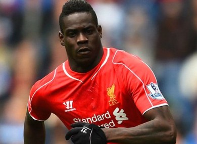 Balotelli has been out of favour at Liverpool recently.