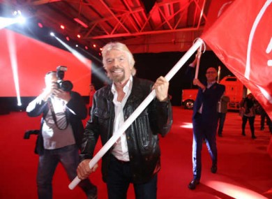 Virgin Group founder Richard Branson at the launch of Virgin Media back in October.