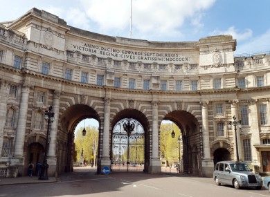 Admiralty Arch in London.