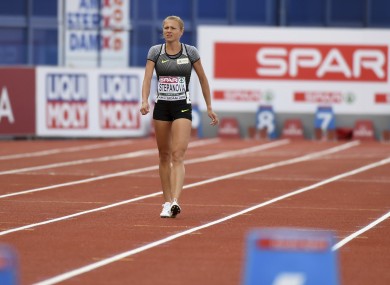 Stepanova is hoping to gain last minute entry to the Rio Games.