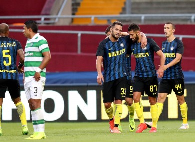 Antonio Candreva scored Inter's second goal of the game.