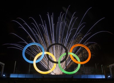 The Olympic rings (file photo).