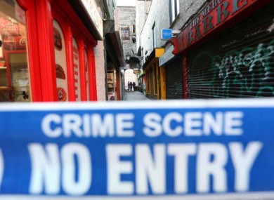 A file picture of a Garda crime scene.