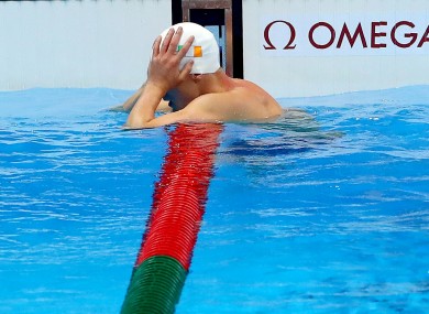 Ryan: set a new national record earlier on Sunday.