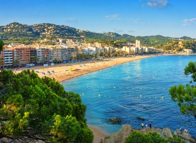 The town of Lloret de Mar.