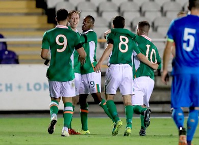 Charsley celebrates his goal.