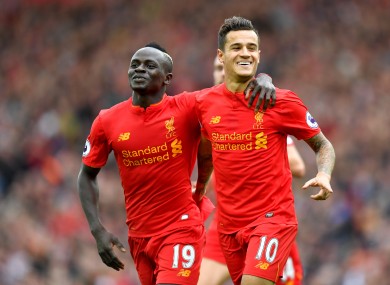 Coutinho was among the goals for Klopp's side this afternoon.