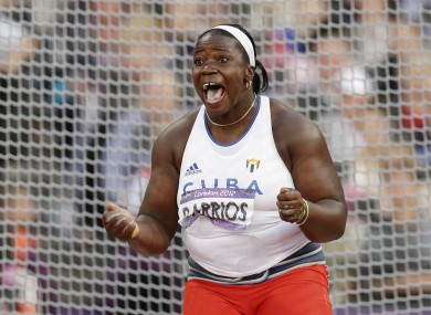 Yarelys Barrios has been disqualified from the Beijing Olympics.