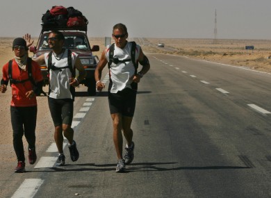 Charlie Engle pictured during the Running the Sahara challenge.