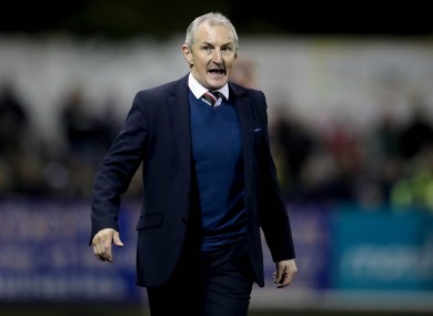 John Caulfield pictured during the Dundalk-Cork match last night.