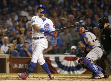Javier Baez and the Cubs couldn't find a way past Kershaw on Sunday night.