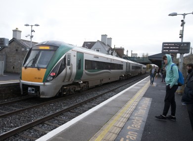 Commuters at Newbridge station in Kildare.