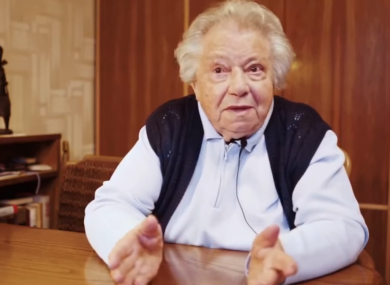 Holocaust survivor Gertrude, who speaks out about far-right politics in the video