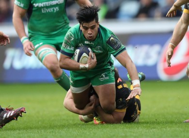 Stacey Ili was injured during Connacht's defeat away to Wasps.