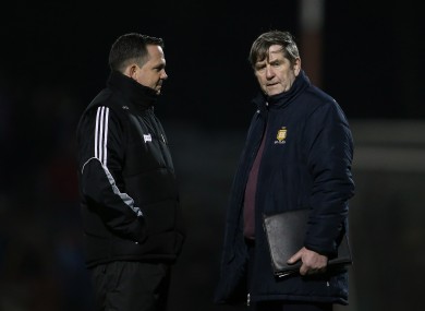 Father and son: Davy and Pat Fitzgerald.