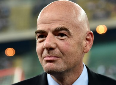 Fifa president Gianni Infantino.